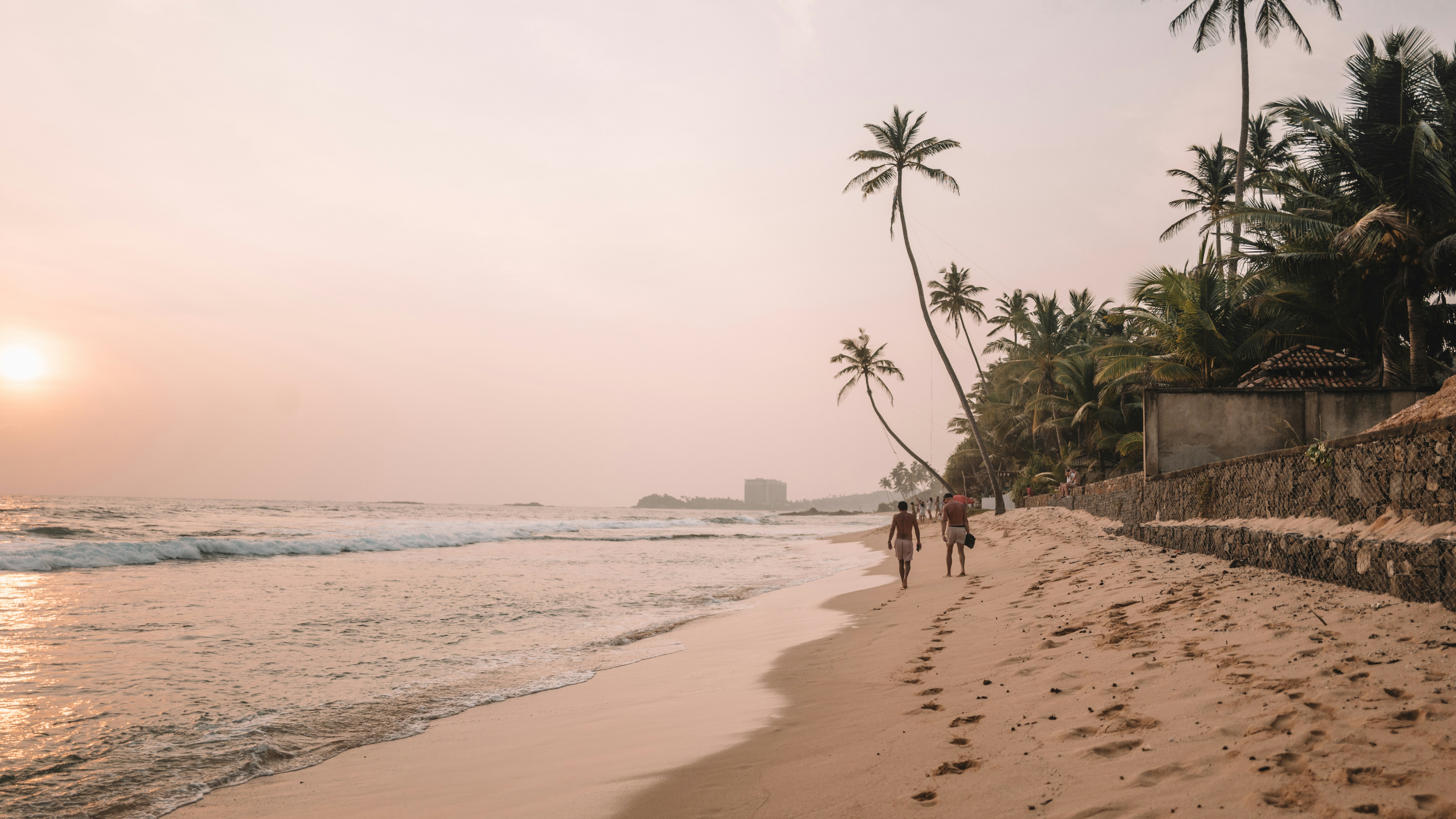 Unawatuna Beach - Crescent-shaped bay with golden sand